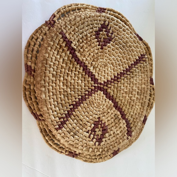 Larger Scalloped Edge Vintage Basket Tray 16 1/2” - Picture 5 of 9